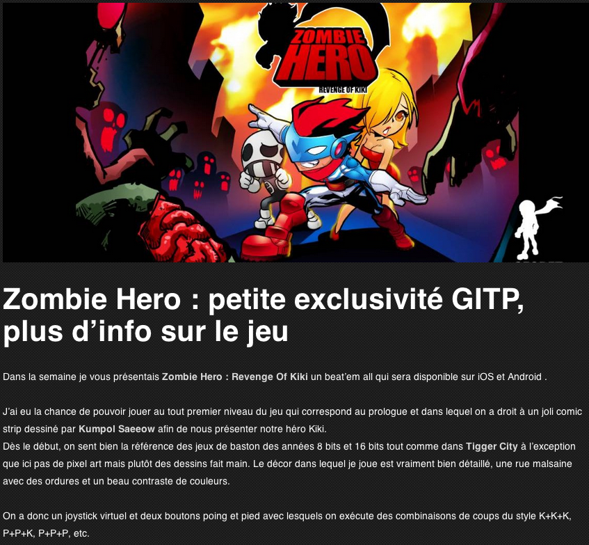 Featured in Gamesinthepocket.fr